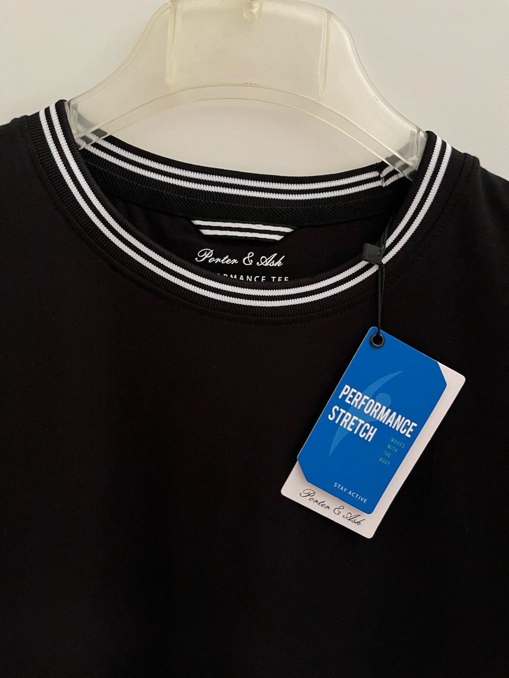 Porter & Ash 95% Cotton 4-way Stretch Short Sleeve Crew Neck Casual Top/Tshirt - Picture 3 of 13